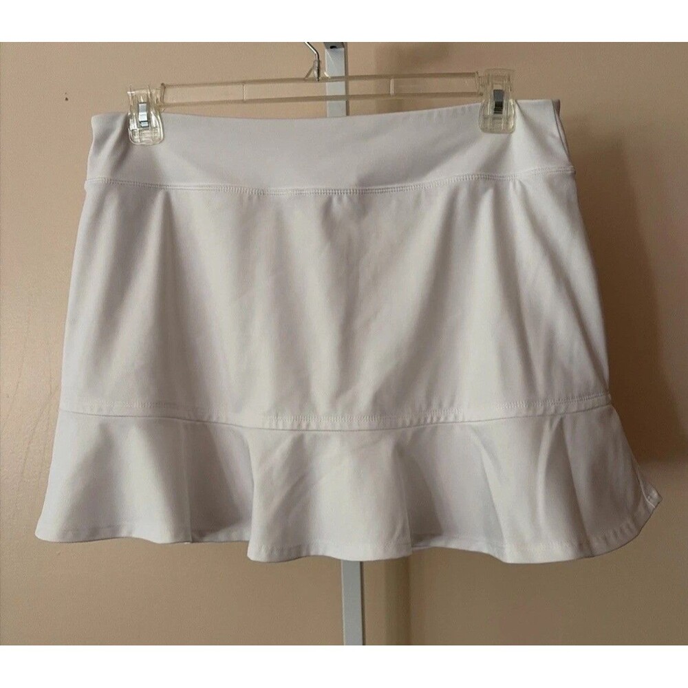 TOMMY BAHAMA Golf Ladies White Ruffle Skort   Size XL Sporty